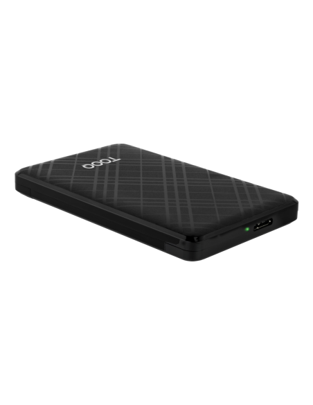 TooQ Caja Externa para Discos de 2,5” HDD/SSD, Negro