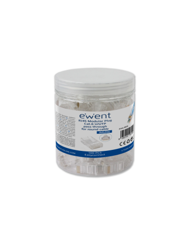 Ewent IM1206 conector RJ-45 Transparente