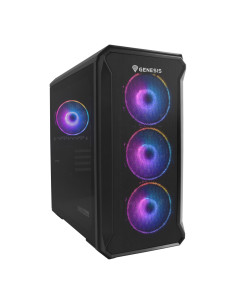 GENESIS Irid 503 ARGB Micro Torre Negro, Transparente