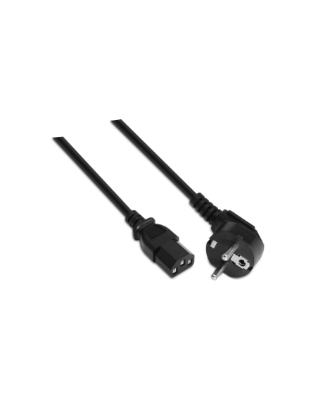AISENS A132-0168 cable de transmisión Negro 3 m CEE7/7 C13 acoplador