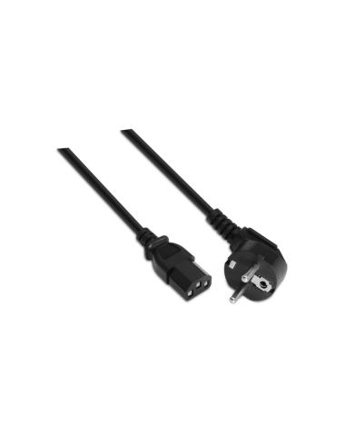 AISENS A132-0168 cable de transmisión Negro 3 m CEE7/7 C13 acoplador