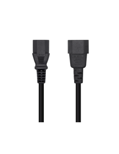 AISENS Cable Alimentación CPU, C13/H-C14/M, Negro, 3.0m