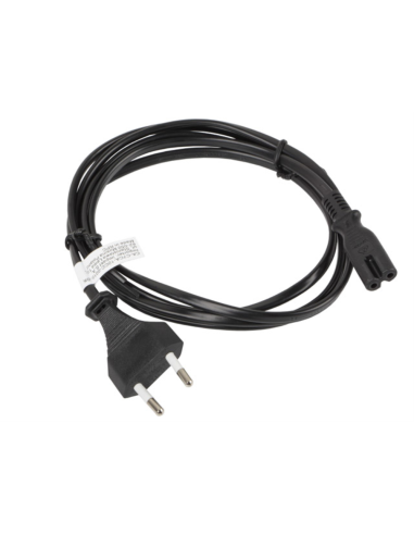 Lanberg CA-C7CA-10CC-0018-BK cable de transmisión Negro 1,8 m C7 acoplador CEE7/16