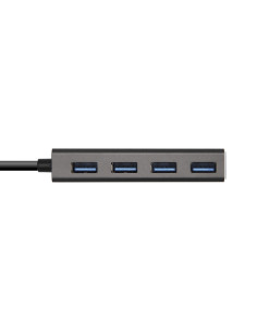 AISENS Hub USB 3.1 USB-C, USB-C/M - 4 x Tipo A/H, Gris, 15 cm 2