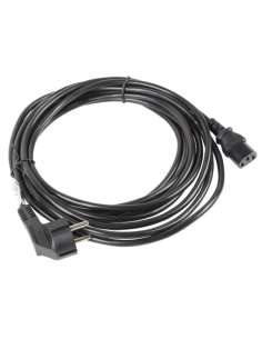 Lanberg CA-C13C-11CC-0100-BK cable de transmisión Negro 10 m C13 acoplador CEE7/7
