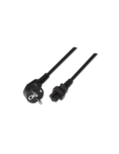 AISENS A132-0172 cable de transmisión Negro 1,5 m CEE7/7 C5 acoplador 2
