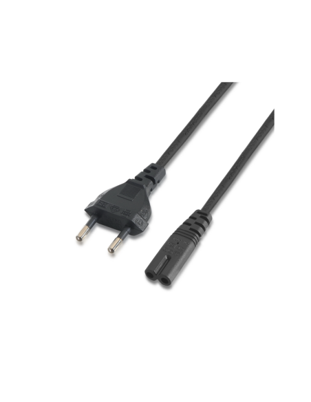 AISENS A132-0173 cable de transmisión Negro 1,5 m CEE7/7 C7 acoplador