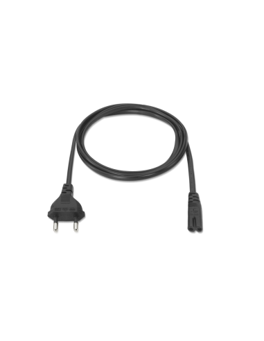 AISENS A132-0173 cable de transmisión Negro 1,5 m CEE7/7 C7 acoplador