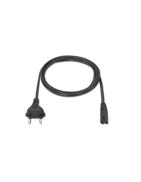 AISENS A132-0173 cable de transmisión Negro 1,5 m CEE7/7 C7 acoplador