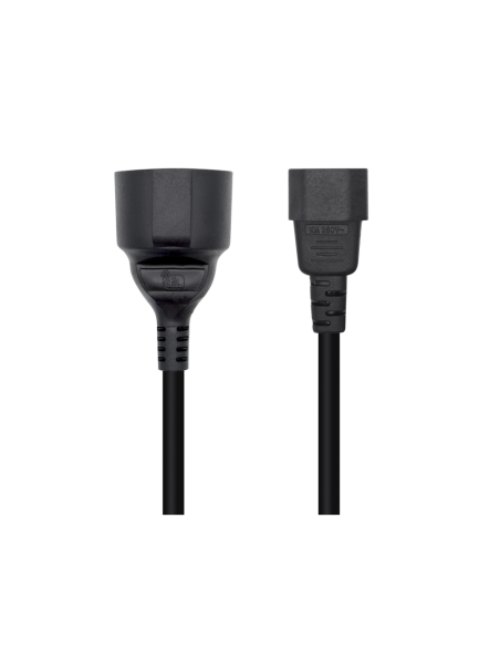 AISENS Cable Alimentación 16A, C14/M A CEE7/H, 25cm