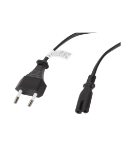 Lanberg CA-C7CA-10CC-0030-BK cable de transmisión Negro 3 m C7 acoplador CEE7/16