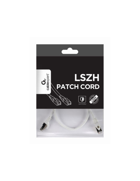 Gembird PP6A-LSZHCU-W-0.5M cable de red Blanco 0,5 m Cat6a S/FTP (S-STP)