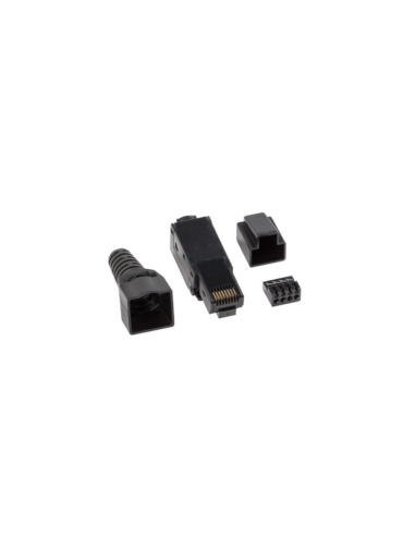 Lanberg PLU-6000TL conector RJ-45 Negro