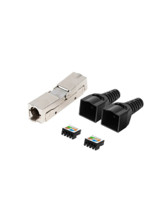 Lanberg PL2S6-6000TL conector RJ-45 Negro