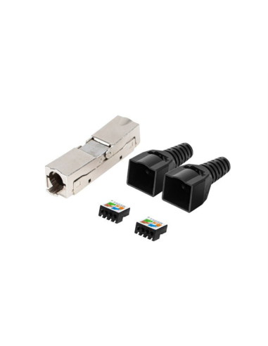 Lanberg PL2S6-6000TL conector RJ-45 Negro