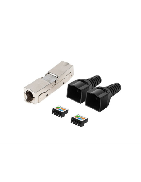 Lanberg PL2S6-6000TL conector RJ-45 Negro