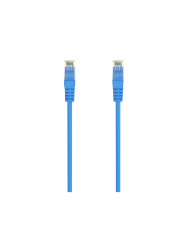 AISENS Cable de Red Latiguillo RJ45 LSZH Cat.6A 500 Mhz UTP AWG24, Azul, 1.0M