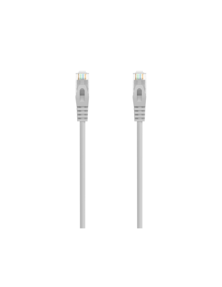 AISENS Cable de Red Latiguillo RJ45 LSZH Cat.6A 500 Mhz UTP AWG24, Gris, 20M
