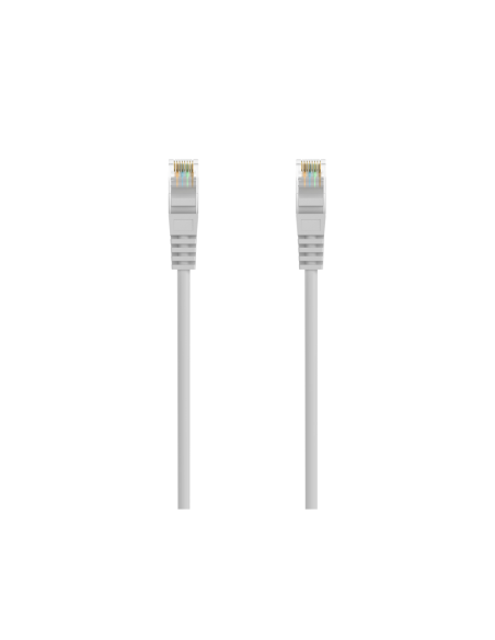 AISENS Cable de Red Latiguillo RJ45 LSZH Cat.6A 500 Mhz UTP AWG24, Gris, 20M