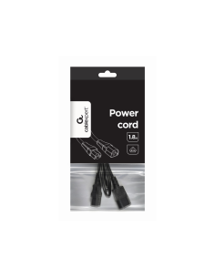 Gembird PC-189-075-1.8M cable de transmisión Negro 1,8 m C13 acoplador C14 acoplador