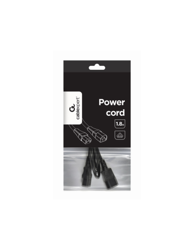 Gembird PC-189-075-1.8M cable de transmisión Negro 1,8 m C13 acoplador C14 acoplador