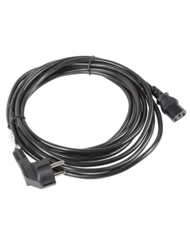 Lanberg CA-C13C-11CC-0100-BK cable de transmisión Negro 10 m C13 acoplador CEE7/7