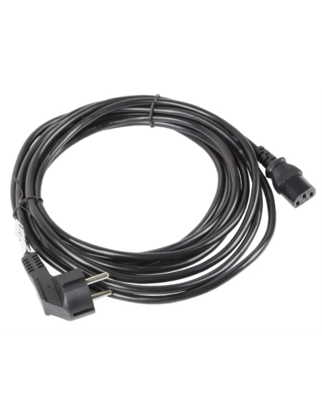 Lanberg CA-C13C-11CC-0100-BK cable de transmisión Negro 10 m C13 acoplador CEE7/7