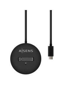 AISENS USB-C Dock M.2 (NGFF) ASUC-M2D013-BK SATA/NVMe A USB3.1 Gen2, Negra 2