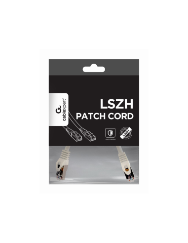 Gembird PP6A-LSZHCU-W-0.25M cable de red Blanco 0,25 m Cat6a S/FTP (S-STP)