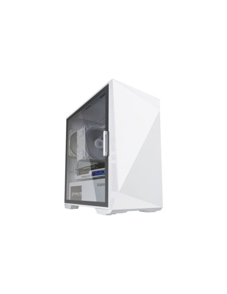 Zalman Z1 Iceberg White - mATX Mid Tower PC Case/Pre-installed fan 2 x 120mm in Mini Tower Blanco