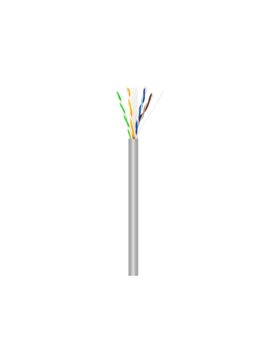 AISENS Cable de Red RJ45 Cat.6 UTP Rigido AWG23 CCA (aleacion), Gris, 100 m