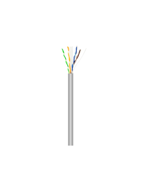 AISENS Cable de Red RJ45 Cat.6 UTP Rigido AWG23 CCA (aleacion), Gris, 100 m