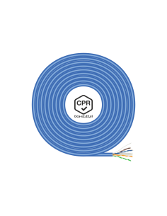 AISENS Cable de Red RJ45 LSZH CPR Dca CAT.6 UTP AWG24, Azul, 100 m 2