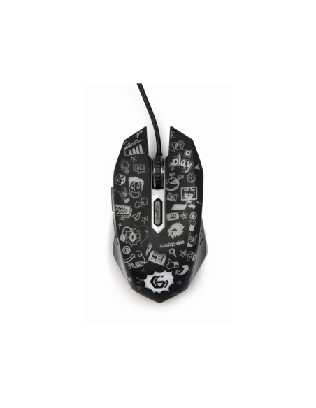 Gembird MUS-6B-GRAFIX-01 ratón Oficina mano derecha USB tipo A Óptico 3600 DPI