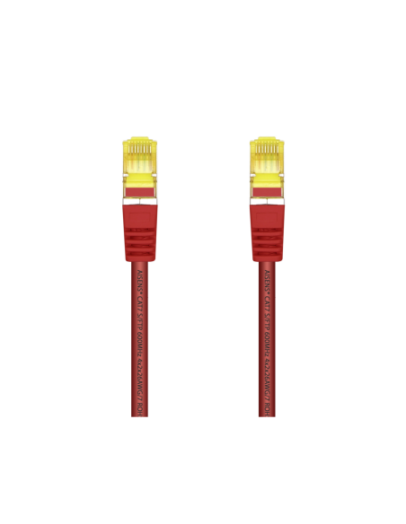 AISENS Cable De Red Latiguillo RJ45 LSZH Cat.7 600 MHz S/FTP PIMF AWG26, Rojo, 1.0 m