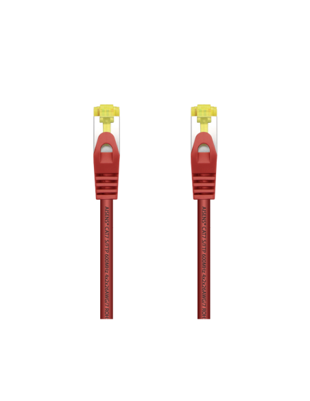 AISENS Cable De Red Latiguillo RJ45 LSZH Cat.7 600 MHz S/FTP PIMF AWG26, Rojo, 2.0 m