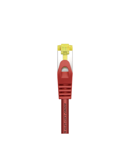 AISENS Cable De Red Latiguillo RJ45 LSZH Cat.7 600 MHz S/FTP PIMF AWG26, Rojo, 2.0 m