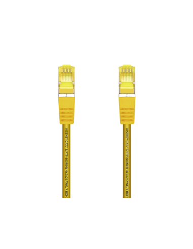 AISENS Cable De Red Latiguillo RJ45 LSZH Cat.7 600 MHz S/FTP PIMF AWG26, Amarillo, 2.0 m