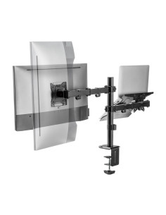 AISENS Soporte de Mesa Giratorio e Inclinable para Portatil y Monitor/TV 9Kg de 17-32, Negro 2