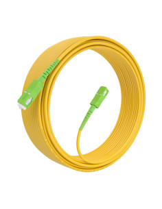 AISENS Cable Fibra Óptica Latiguillo G657A2 3.0 9/125 SMF Simplex CPR DCA LSZH, SC/APC-SC/APC, Amarillo, 15m 2