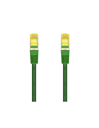 AISENS Cable De Red Latiguillo RJ45 LSZH Cat.7 600 MHz S/FTP PIMF AWG26, Verde, 25 cm