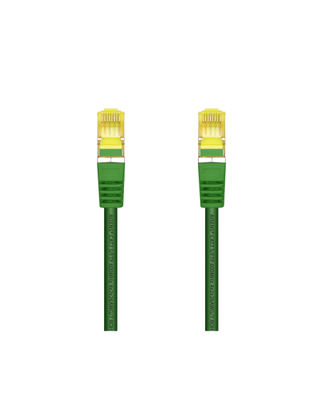 AISENS Cable De Red Latiguillo RJ45 LSZH Cat.7 600 MHz S/FTP PIMF AWG26, Verde, 1.0 m