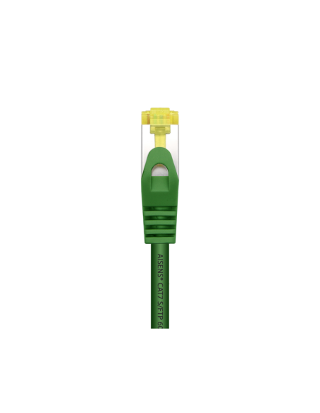 AISENS Cable De Red Latiguillo RJ45 LSZH Cat.7 600 MHz S/FTP PIMF AWG26, Verde, 2.0 m