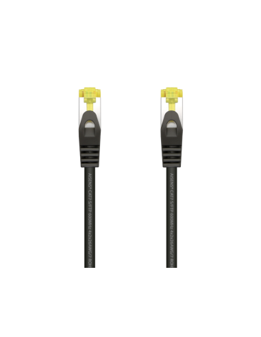 AISENS Cable De Red Latiguillo RJ45 LSZH Cat.7 600 MHz S/FTP PIMF AWG26, Negro, 0.5 m