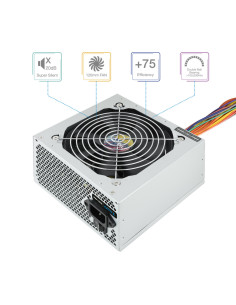 TooQ TQAPOLO-500SP unidad de fuente de alimentación 500 W 20+4 pin ATX ATX Plata 2
