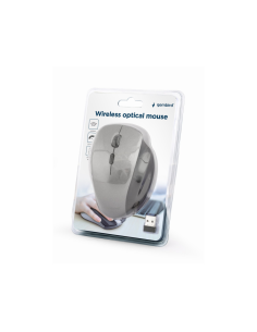 Gembird MUSW-6B-02-BG ratón Oficina mano derecha RF inalámbrico Óptico 1600 DPI