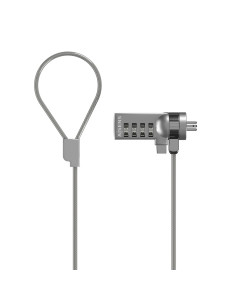 AISENS Cable de Seguridad con Cerradura de Combinacion para Ordenador, Monitor, Portatil 1.5M 2