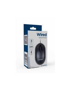 Gembird MUS-U-01 ratón Ambidextro USB tipo A Óptico 1000 DPI