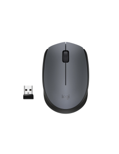 Logitech M170 Grey-K ratón Oficina Ambidextro RF inalámbrico Óptico 1000 DPI