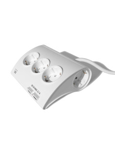 Ewent EW3935 base múltiple 1,5 m 5 salidas AC Interior Blanco 2